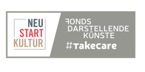 Neustart Kultur Logo mit Zusatz Take care